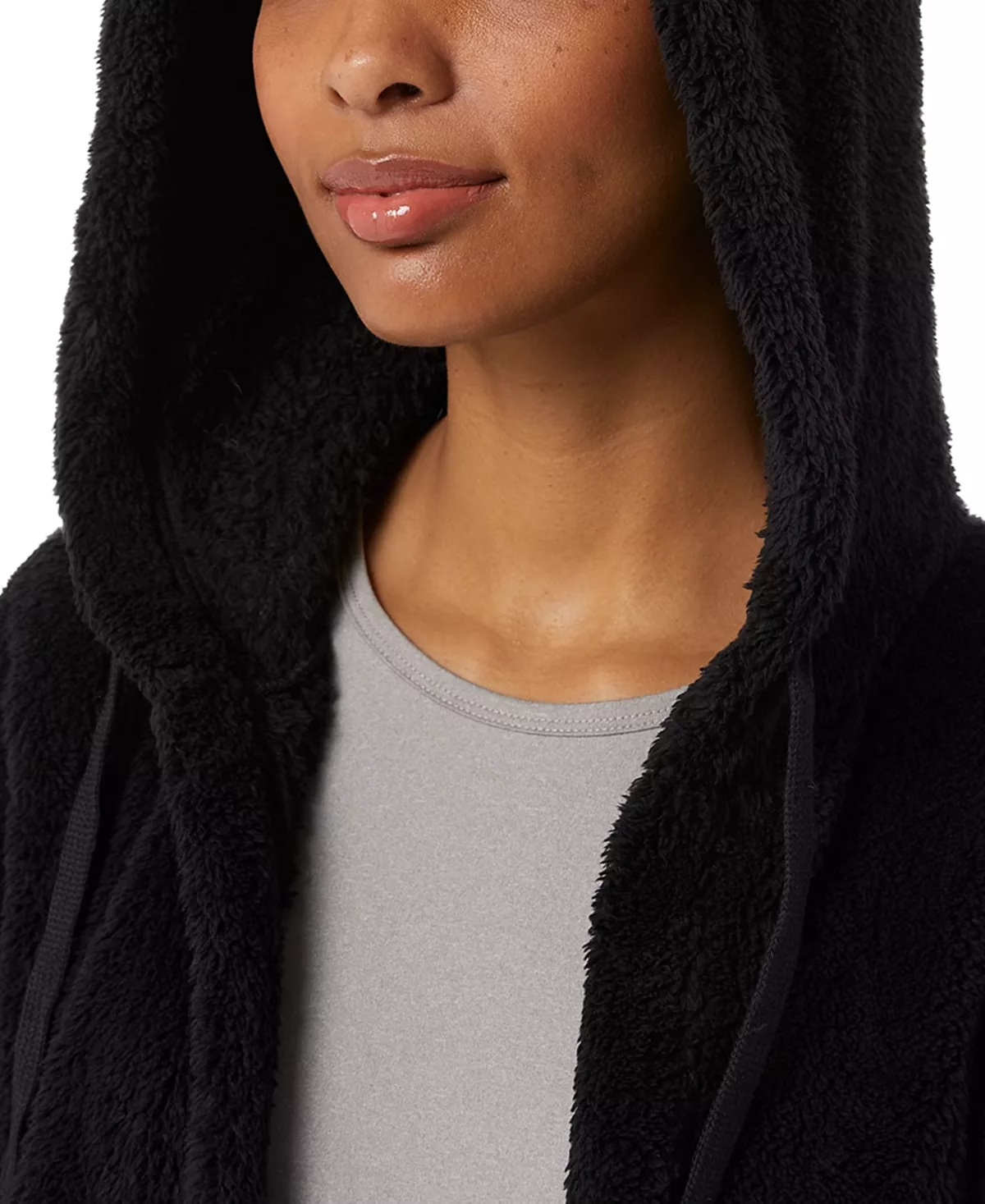 32 Degrees Women's Fleece Hooded Open Cardigan