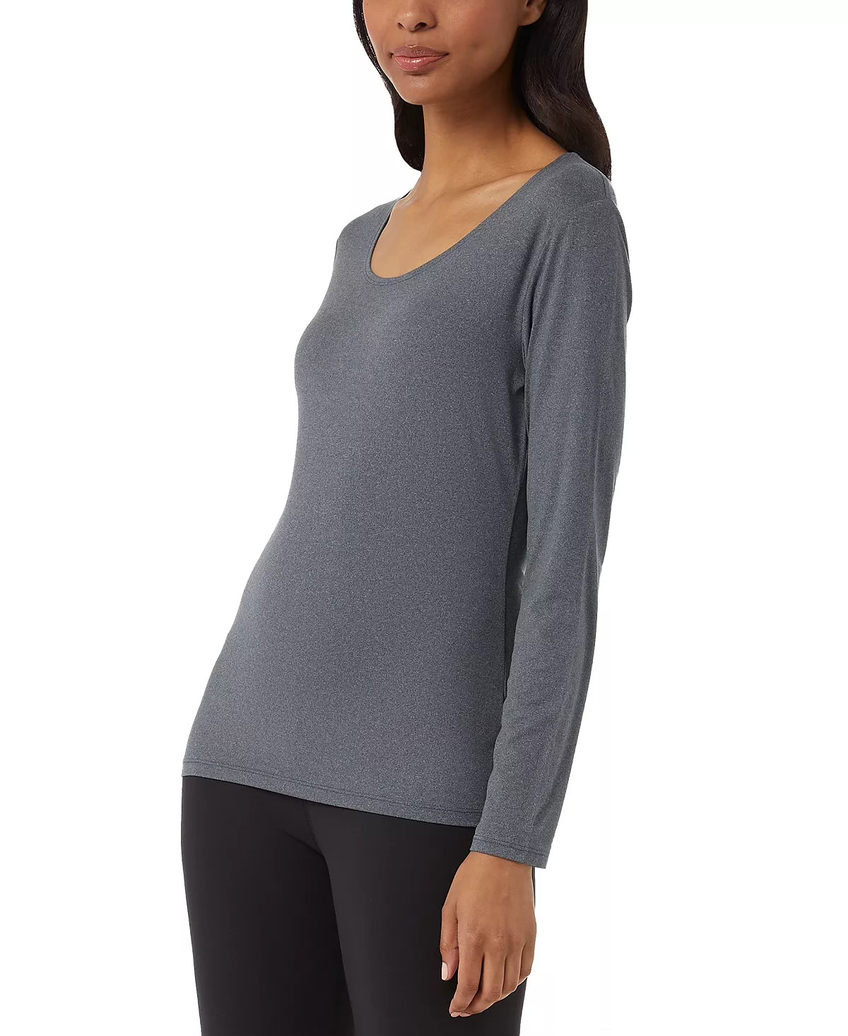 32 Degrees Women's Long-Sleeve Scoop Neck Top