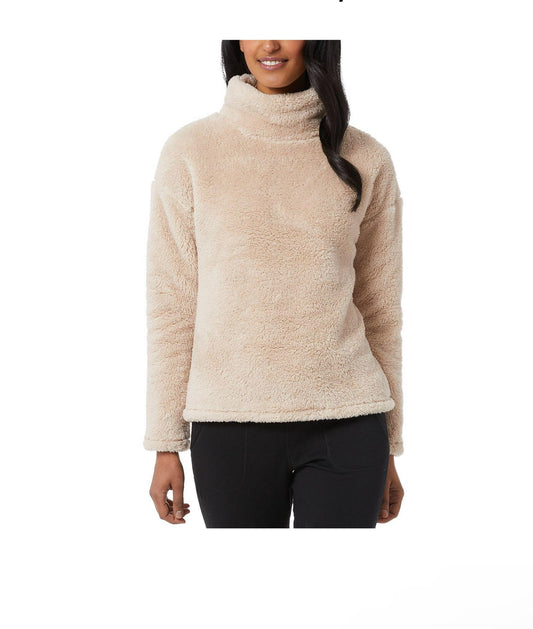 32 Degrees Women's Sherpa Mock-Neck Sweater