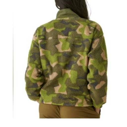 Bass Outdoor Women’s Coastal Sherpa Zip-Up Camo-Print Jacket