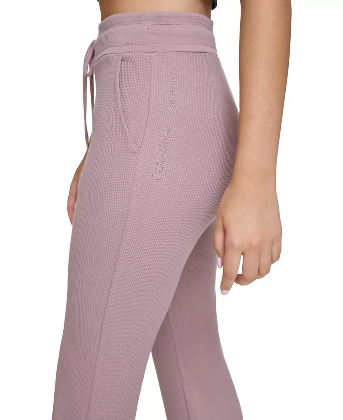 Calvin Klein Performance Women's High Rise Drawstring Flare Pants