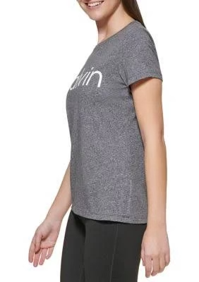 Calvin Klein Performance Women's Logo Short Sleeve Crew Neck T-Shirt