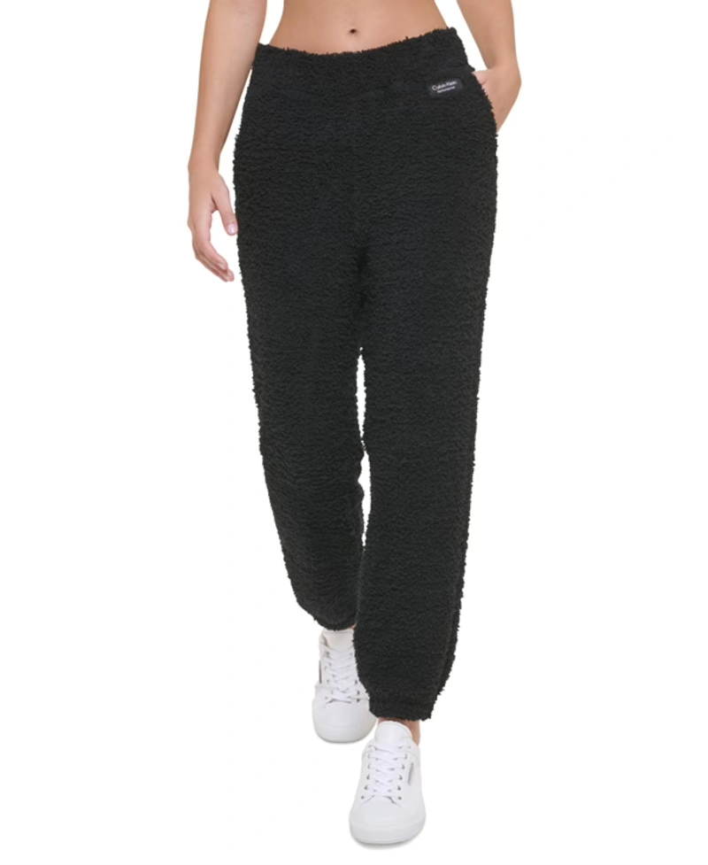 Calvin Klein Performance Women's Shaggy Knit Pull-On Jogging Pants