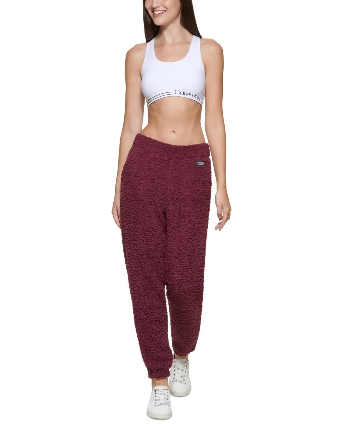 Calvin Klein Performance Women's Shaggy Knit Pull-On Jogging Pants