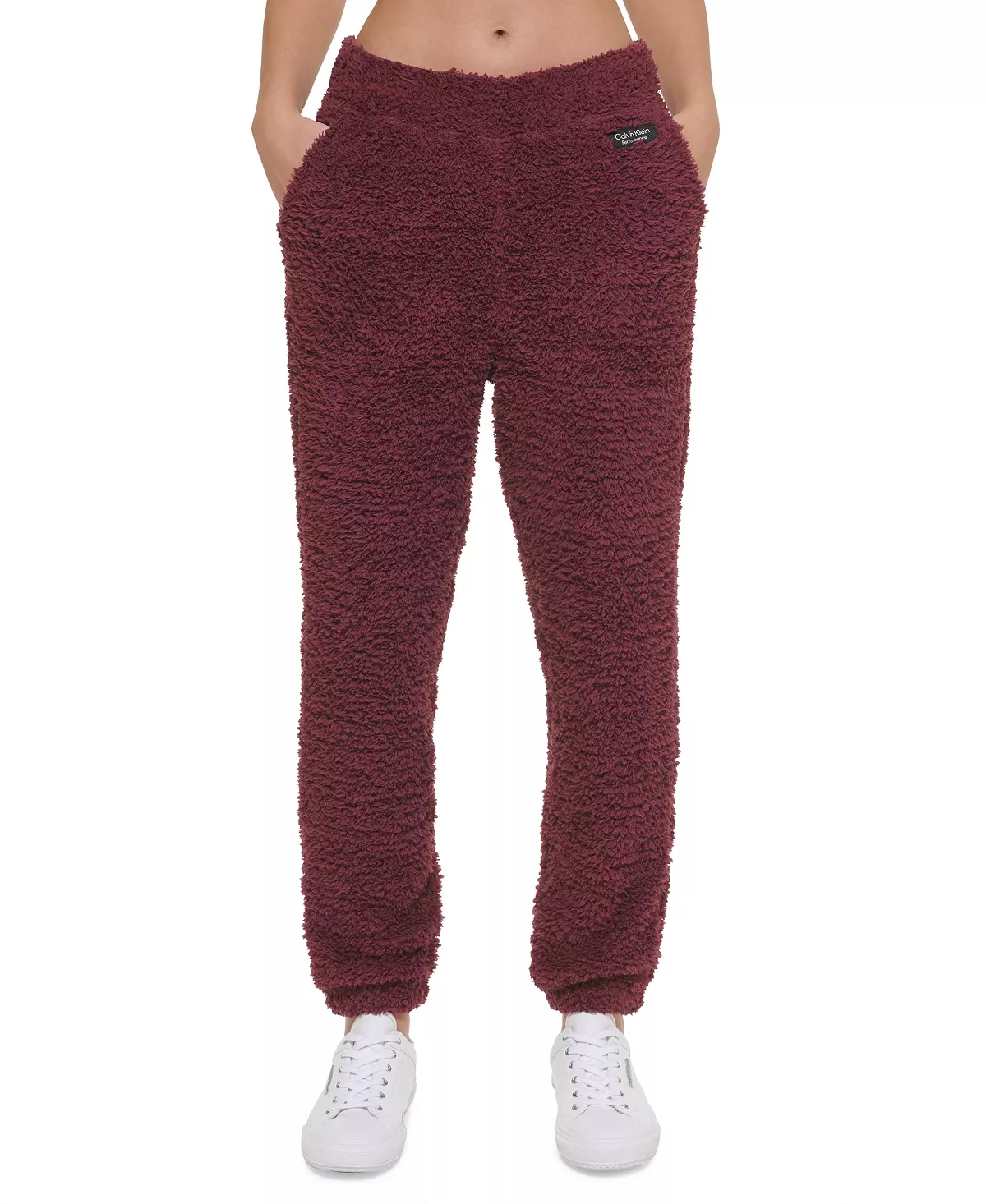 Calvin Klein Performance Women's Shaggy Knit Pull-On Jogging Pants