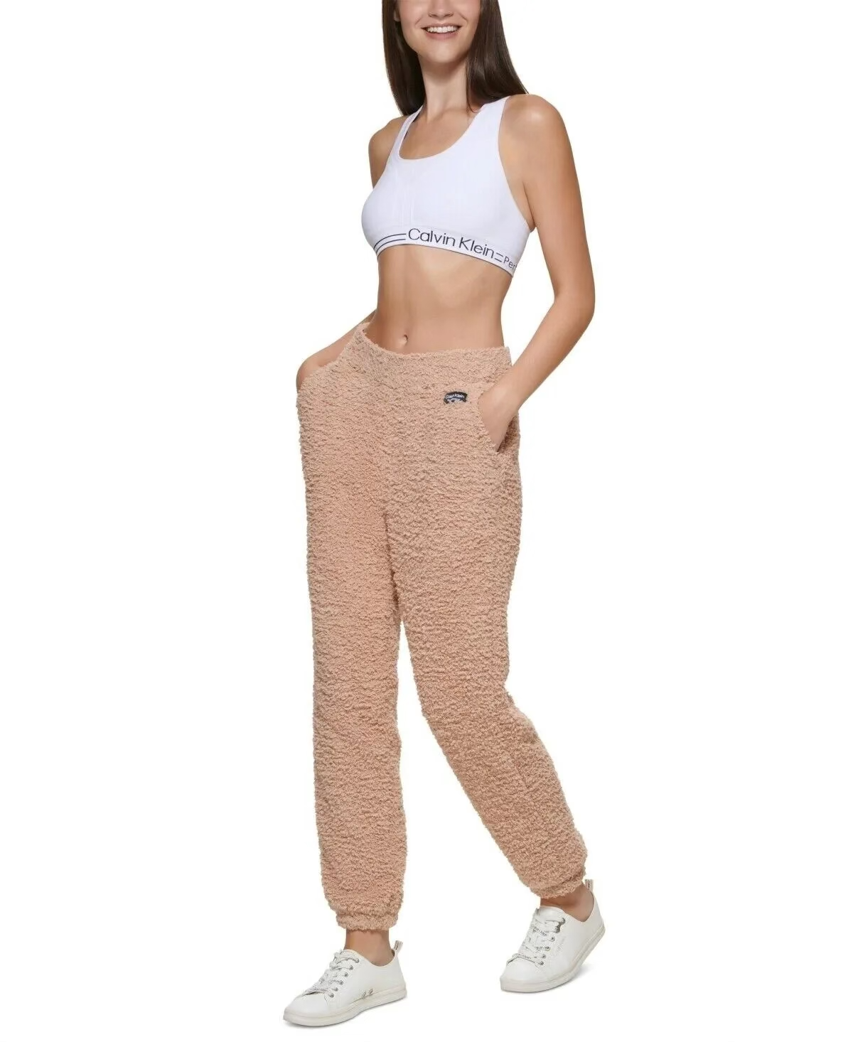 Calvin Klein Performance Women's Shaggy Knit Pull-On Jogging Pants