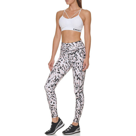 DKNY Sport Women's Etched Zebra-Print 7/8 Leggings