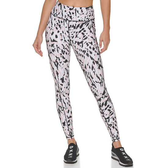 DKNY Sport Women's Etched Zebra-Print 7/8 Leggings