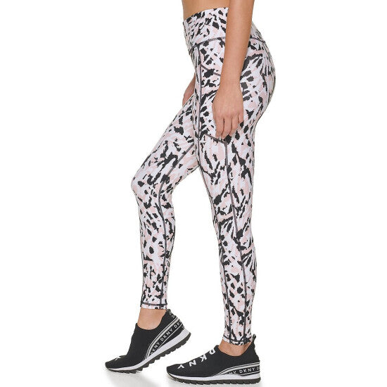 DKNY Sport Women's Etched Zebra-Print 7/8 Leggings