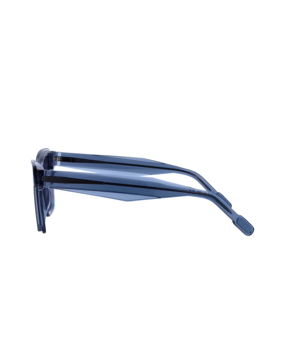 Kartell Lamina Monochromatic Translucent Blue Square Sunglasses