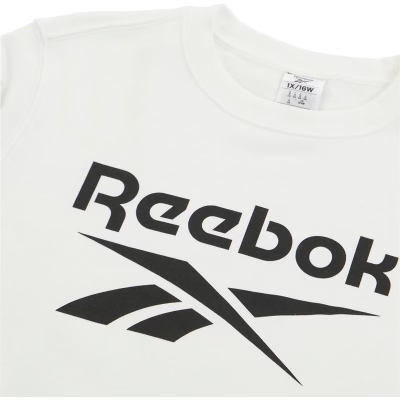 Reebok Womens Identity Logo French Terry Sweatshirt
