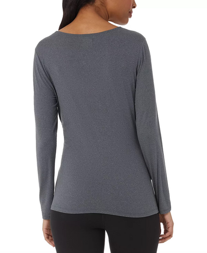 32 Degrees Women's Long-Sleeve Scoop Neck Top