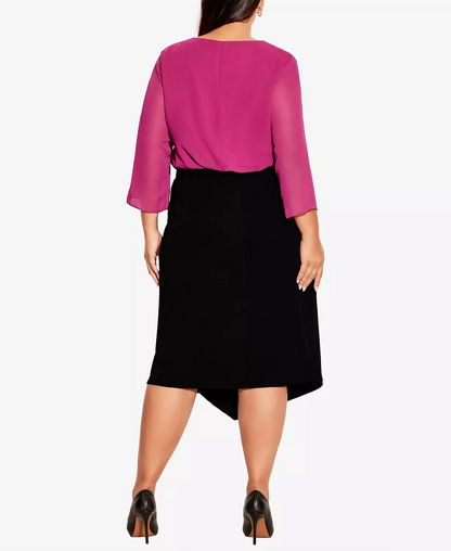 Avenue Women’s Plus Size Vicky Asymmetrical Skirt