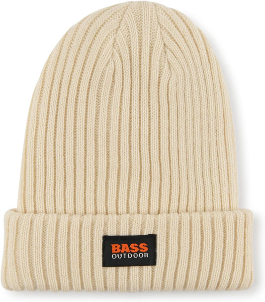 Bass Outdoor Women's Logo Ribbed-Knit Stretch Beanie