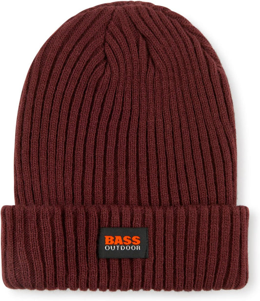 Bass Outdoor Women's Logo Ribbed-Knit Stretch Beanie