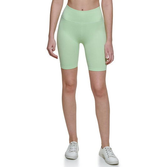 Calvin Klein Performance Women's High Waist Seamless Ribbed Bike Shorts