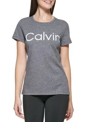 Calvin Klein Performance Women's Logo Short Sleeve Crew Neck T-Shirt