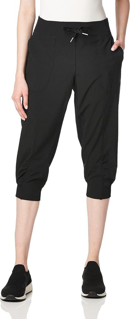 Calvin Klein Women's Premium Performance Rib Cuffed Capri Pants