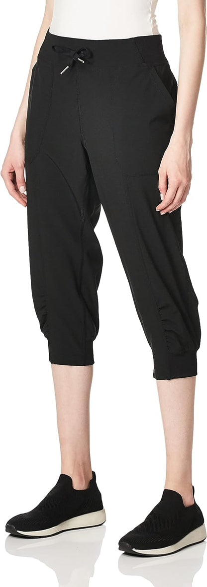 Calvin Klein Women's Premium Performance Rib Cuffed Capri Pants