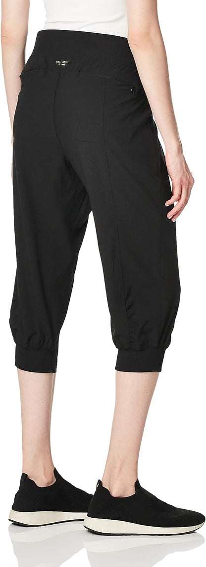 Calvin Klein Women's Premium Performance Rib Cuffed Capri Pants