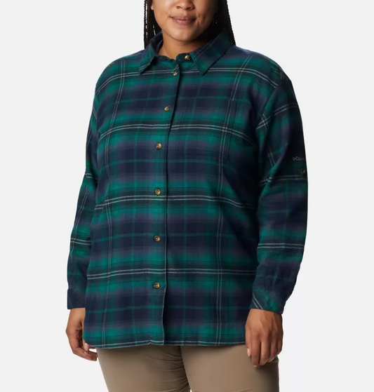 Columbia Women's Plus Size Holly Hideaway™ Flannel Shirt