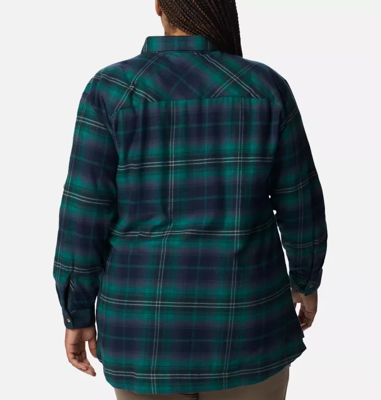 Columbia Women's Plus Size Holly Hideaway™ Flannel Shirt