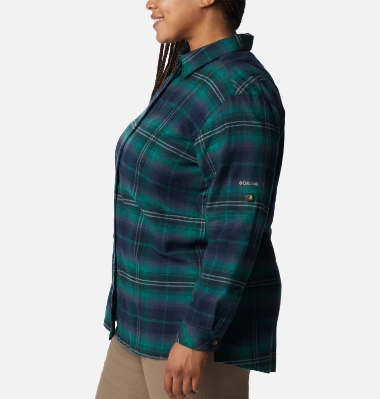 Columbia Women's Plus Size Holly Hideaway™ Flannel Shirt