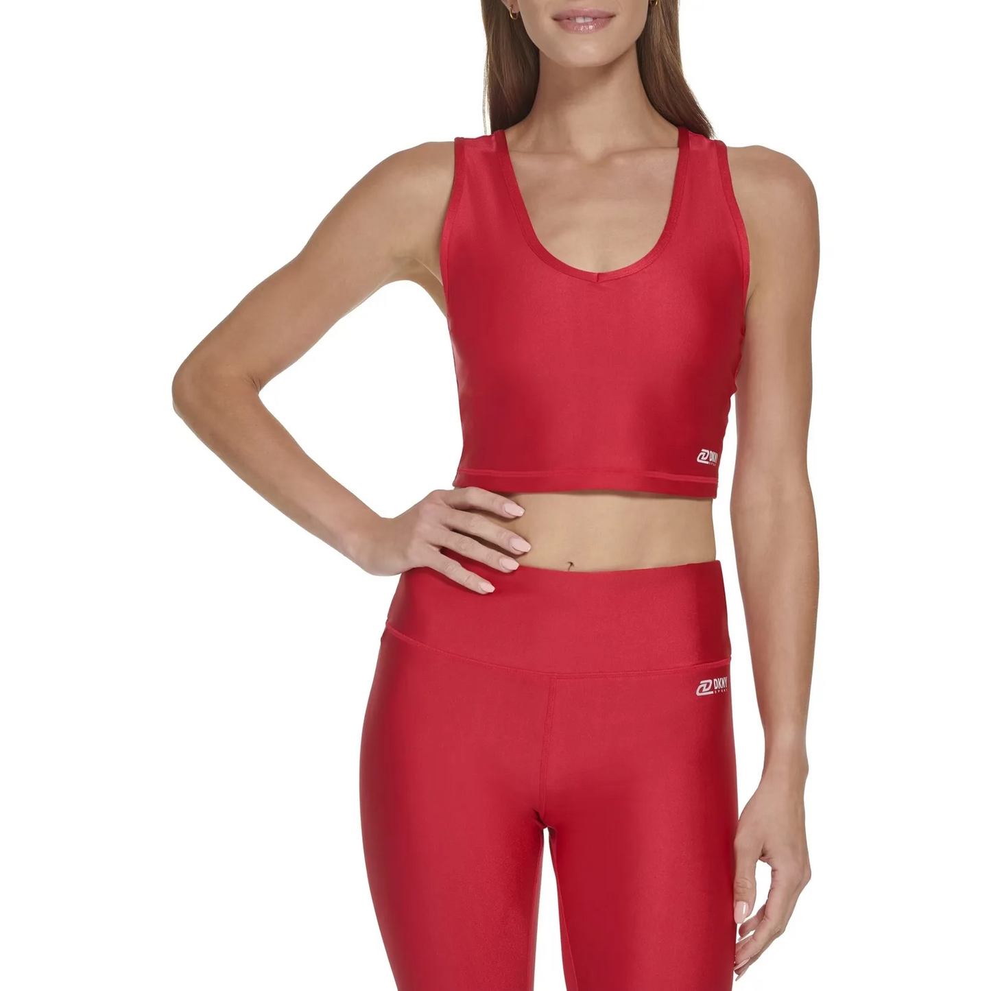 DKNY Sport Women's High Shine Sports Bra