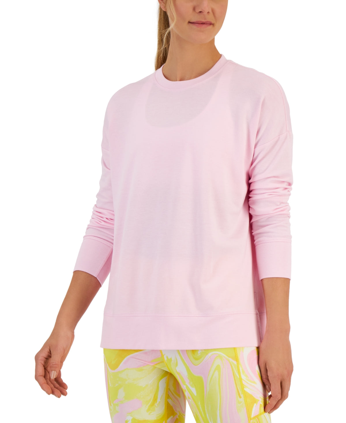 ID Ideology Women's Active Solid Crewneck Top