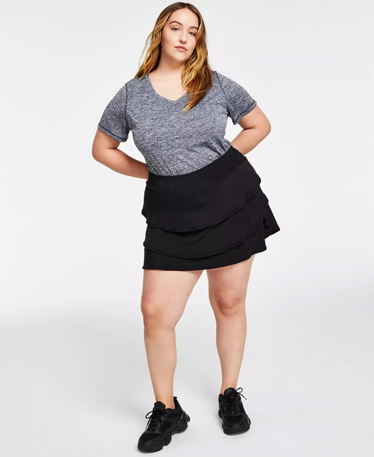 ID Ideology Women's Plus Size Flounce Skort