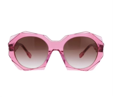 Kartell Lamina Transparent Pink Show Piece Sunglasses