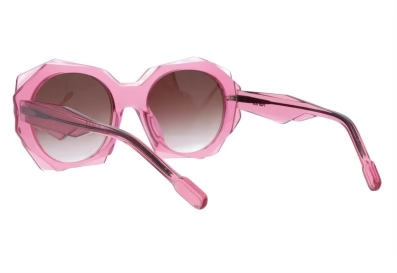 Kartell Lamina Transparent Pink Show Piece Sunglasses