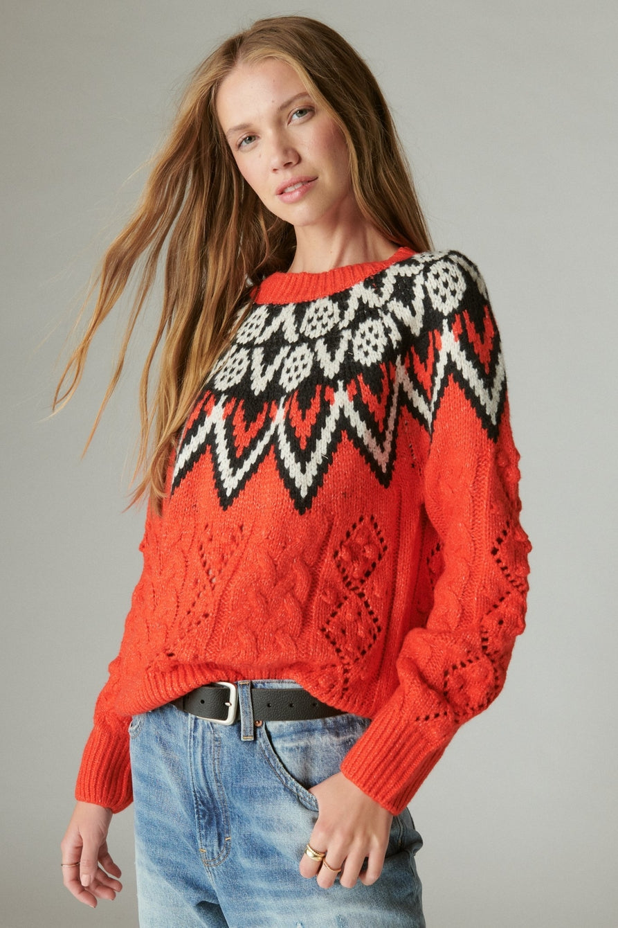 Lucky Brand Fair Isle Sweater