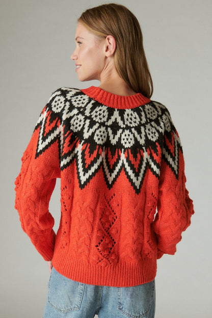 Lucky Brand Fair Isle Sweater