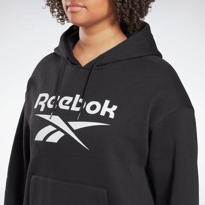 Reebok Women's Plus Size Identity Logo Fleece Hoodie