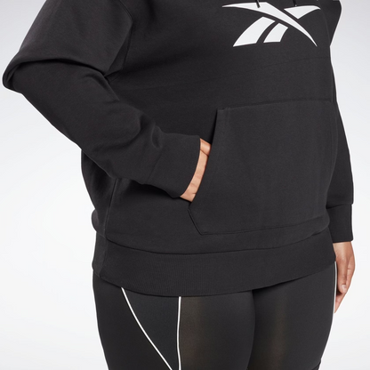 Reebok Women's Plus Size Identity Logo Fleece Hoodie