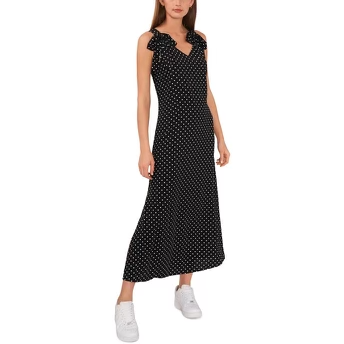 Riley & Rae Womens V-Neck Long Maxi Dress